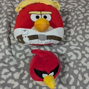 3/30$ Red Angry Bird Plush Duo